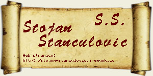 Stojan Stančulović vizit kartica
